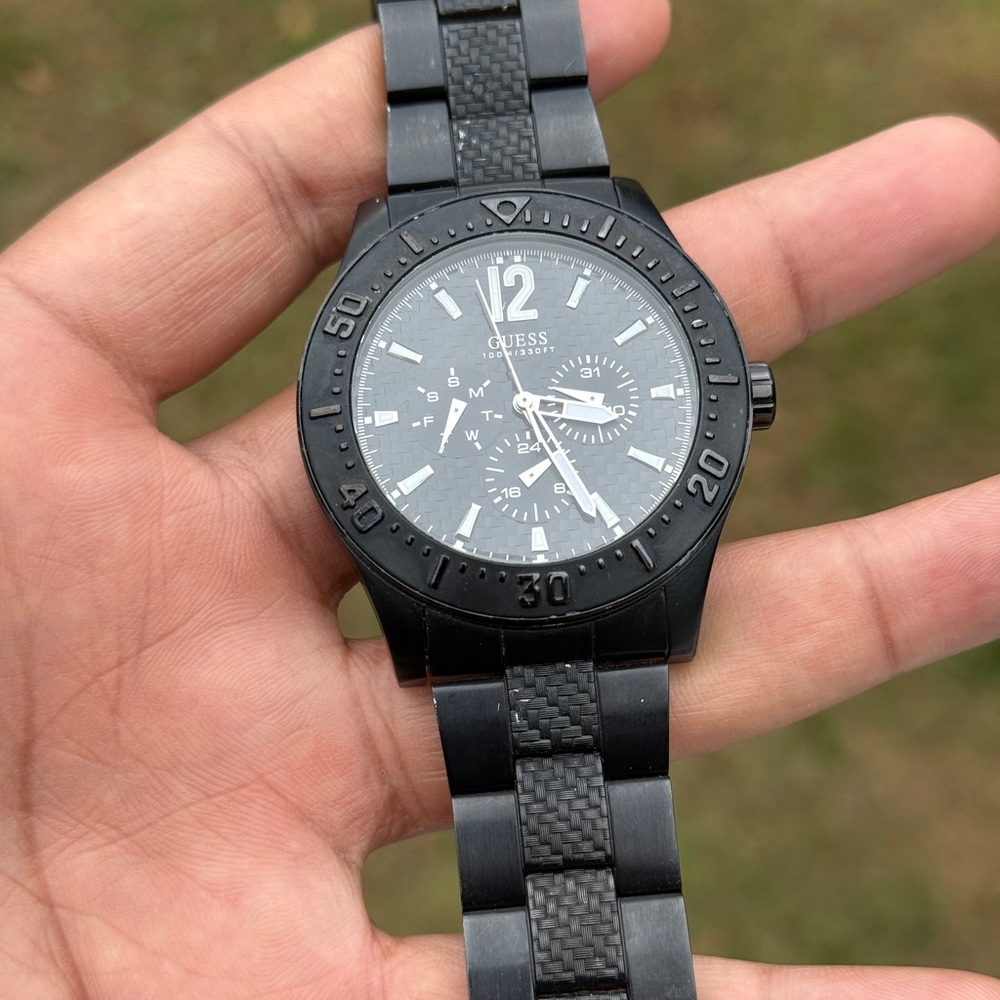 Guess Black Multifunctional Chronograph Mens Watch - image 7